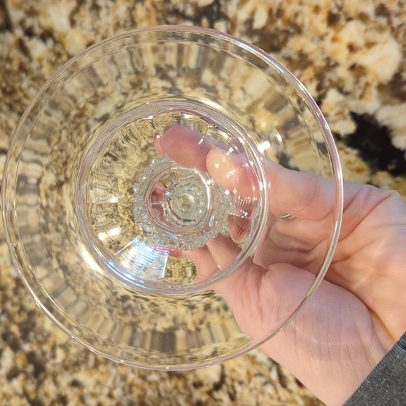 Vintage Glass candle holder clear - Picture 6 of 7